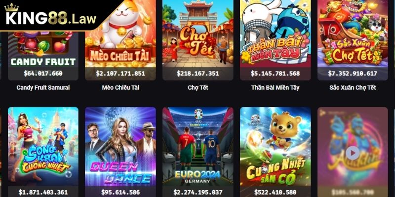 HB Điện Tử KING88 Khám Phá Sảnh Game Nổ Hũ Hấp Dẫn Hàng Đầu 3 Thỏa sức khám phá kho nổ hũ của HB điện tử trên KING88