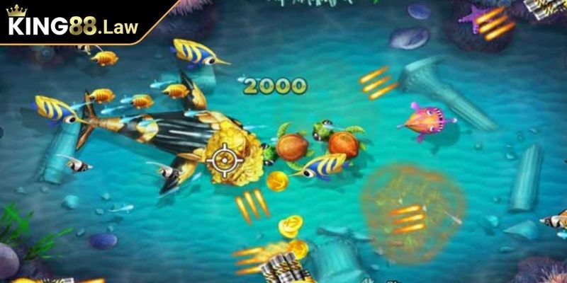 Phối hợp góc bắn trong Săn Cá Ninja KING88